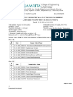 ACET EE Dept Unit Test III Timetable