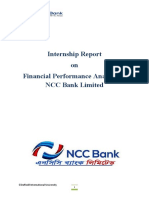 Internship Report On Financial Performance Analysis of NCC Bank Limited