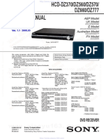 Service Manual: DVD Receiver