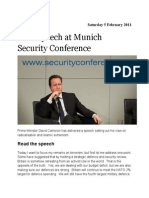 David Cameron at Munich Security Conference