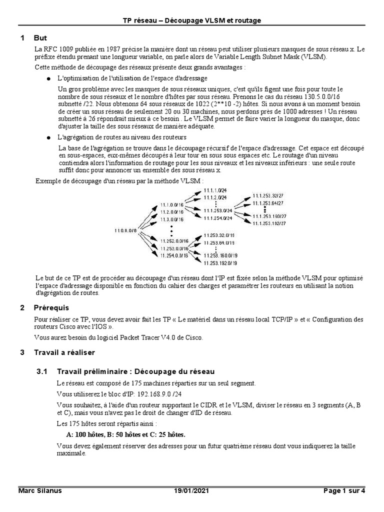 TP Packet Tracer5 Correction | PDF | Adresse IP | Architecture de réseau
