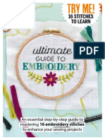 16 Stitches To Learn: An Essential Step-By-Step Guide To Mastering 16 Embroidery Stitches To Enhance Your Sewing Projects