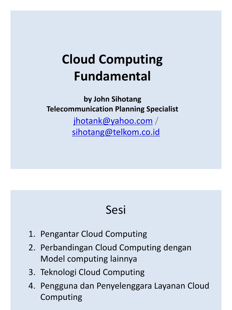 Panduan Dasar Cloud Computing | PDF | Komputer | Teknologi & Rekayasa