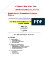 Business Research Methods 9th Edition Test Bank