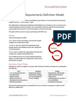 Guide To The Requirements Definition Model