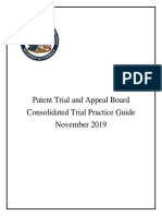 Patent Trial and Appeal Board Consolidated Trial Practice Guide November 2019