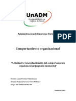 Comportamiento Organizacional UnADM 2