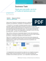 39 BT Bim Prueba Hipotesis para 1 Media Uso de La Distribución T y Prueba Hipotesis para 1 Proporcion