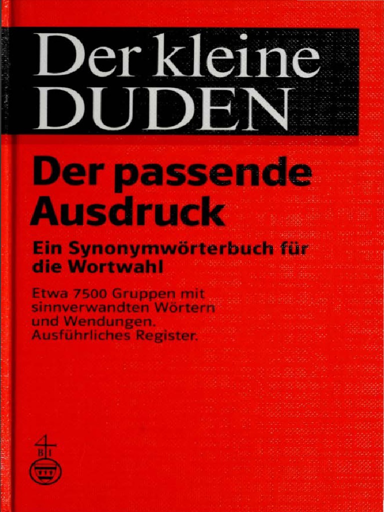 Der Kleine Duden - Der Passende Ausdruck OCR | PDF