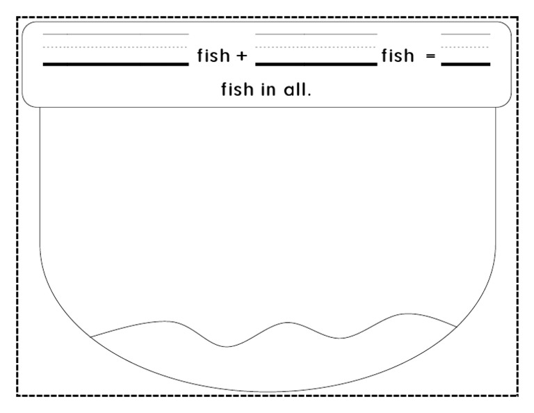One Fish Two Fish Addition Mat | PDF