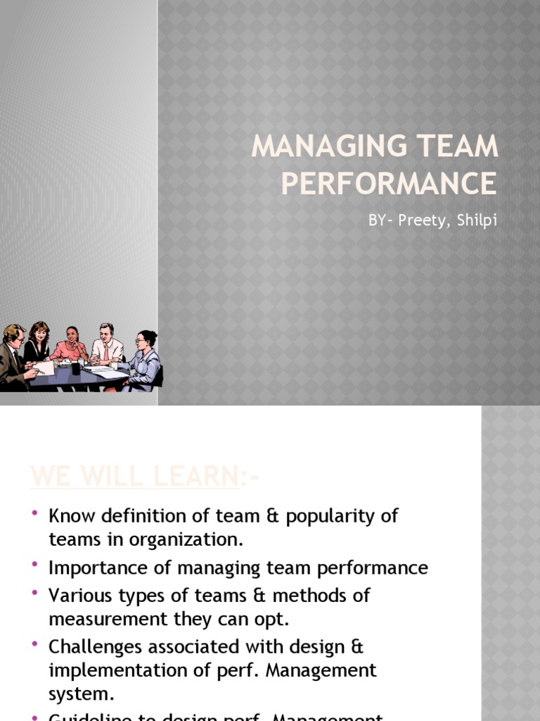 Managing Team Performance Preety | PDF | System | Human Nature