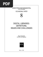 DIGITAL LIBRARIES DEFINITIONS, ISSUES AND CHALLENGES - Udt-Op8