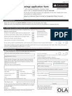 Banking Application Form