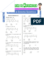 Ejercicios de Elementos Geométricos para Primero de Secundaria PDF