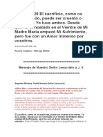 El Sacrificio Puede Ser Cruento o Incruento