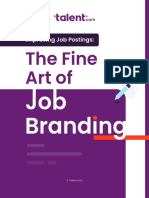 The Fine Art of Job Branding