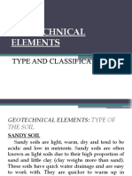 Geotechnical Elements: Type and Classification