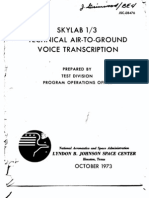 Skylab 1/3 Technical Air-To-Ground Voice Transcription 1 of 6