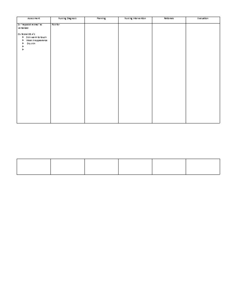 Nursing Assessment and Diagnosis Guide | PDF
