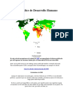 Ranking Índice de Desarrollo Humano