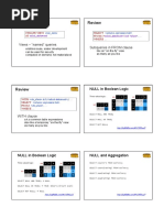 Review Review: Views - "Named" Queries Subqueries in FROM Clause