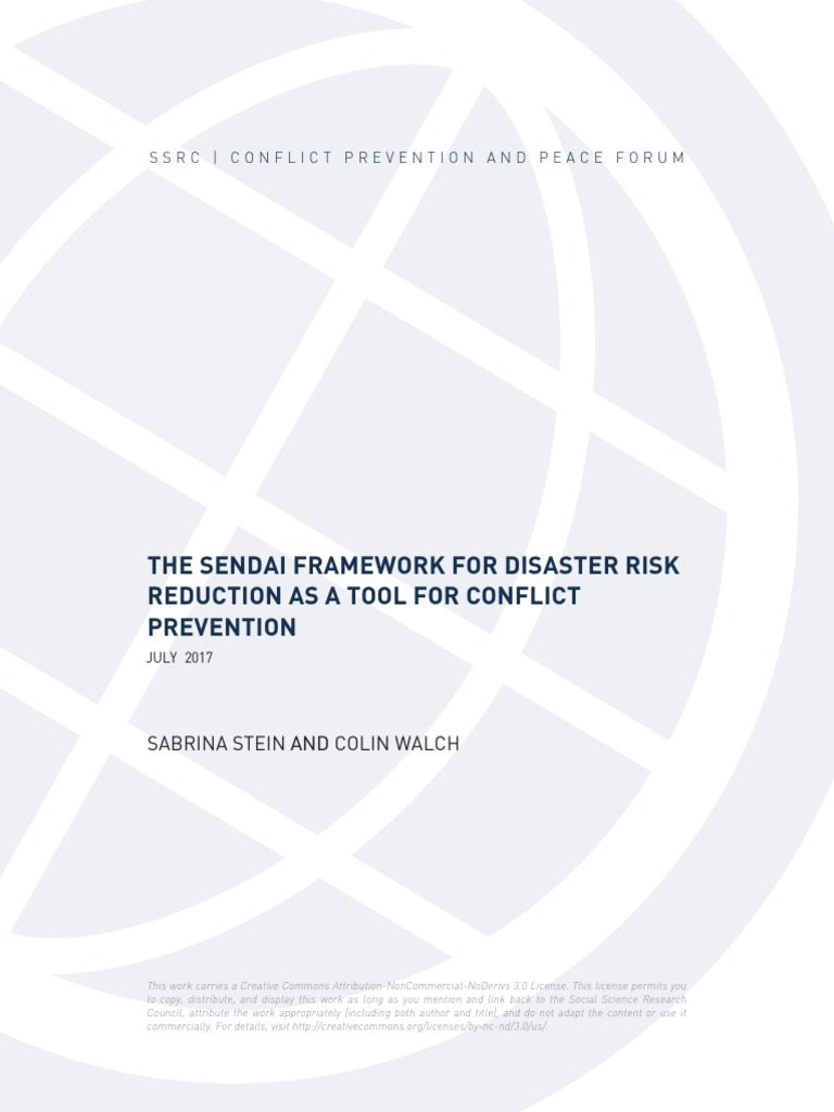 Sendai Framework Pdf , Sendai Framework for Disaster Risk Reduction ...