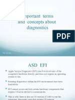 Important terms and concepts about diagnostics