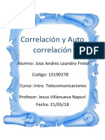 Correlación y Auto correlación