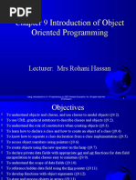 Chapter 9 Introduction of Object Oriented Programming: Lecturer: Mrs Rohani Hassan