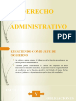 Derecho Administrativo I "Facultades y Obligaciones del Presidente de la República"