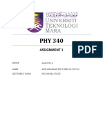 Assignment 1 Phy 340