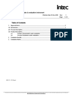 CPV Report: Documentation Template & Evaluation Instrument