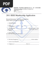 2011 Membership Application