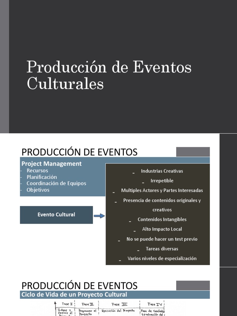 Producción de Eventos Culturales en Extremadura | PDF | Gestión de ...