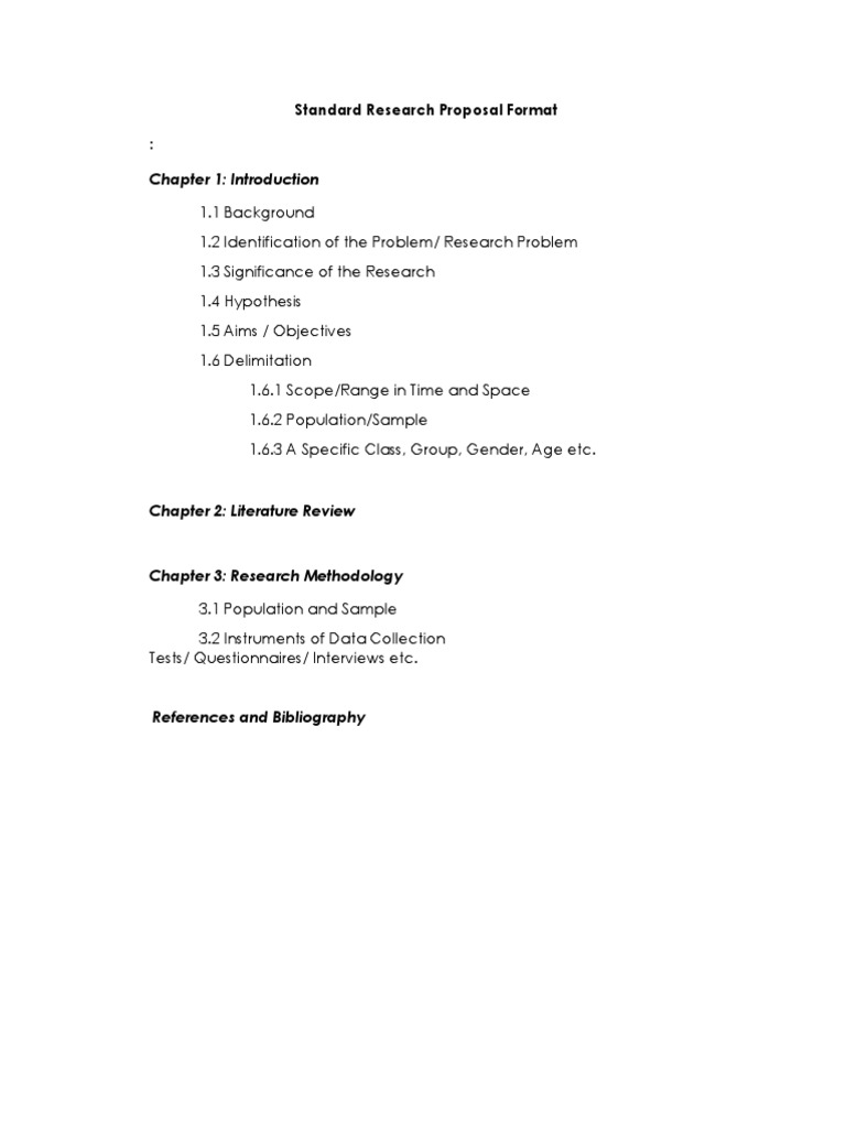 Research Proposal Structure Guide | PDF | Citation | Apa Style