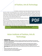 Asian Institute of Fashion, Arts & Technology
