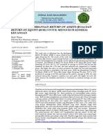 Analisis Perkembangan Return On Assets (Roa) Dan Keuangan