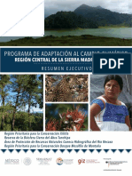 PACC RCSMO: Programa de adaptación al cambio climático Región Central Sierra Madre Oriental