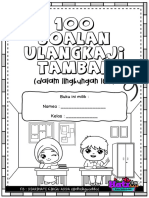 100 Soalan Ulangkaji Tambah Dalam Lingkungan 100