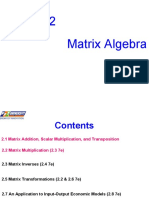 Chapter 2 - Matrix Algebra