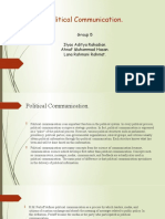 Political Communication.: Group 5 Ilyas Aditya Rahadian. Ahnaf Muhammad Hasan. Lana Rahmani Rahmat