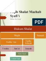 Fiqih Shalat Mazhab Syafi'i