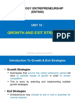 Unit 10 (Growth and Exit Strategies)