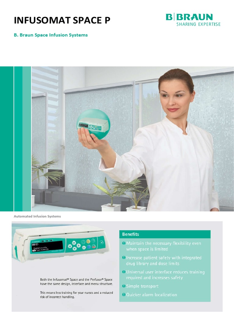 Infusomat Space P: B. Braun Space Infusion Systems | PDF | Electrical ...