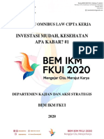Kajian Omnibus Law BEM IKM FKUI 2020