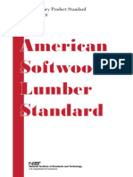 NIST American Softwood Lumbe Standard ps20-10