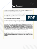 Worksheet What's Your Passion