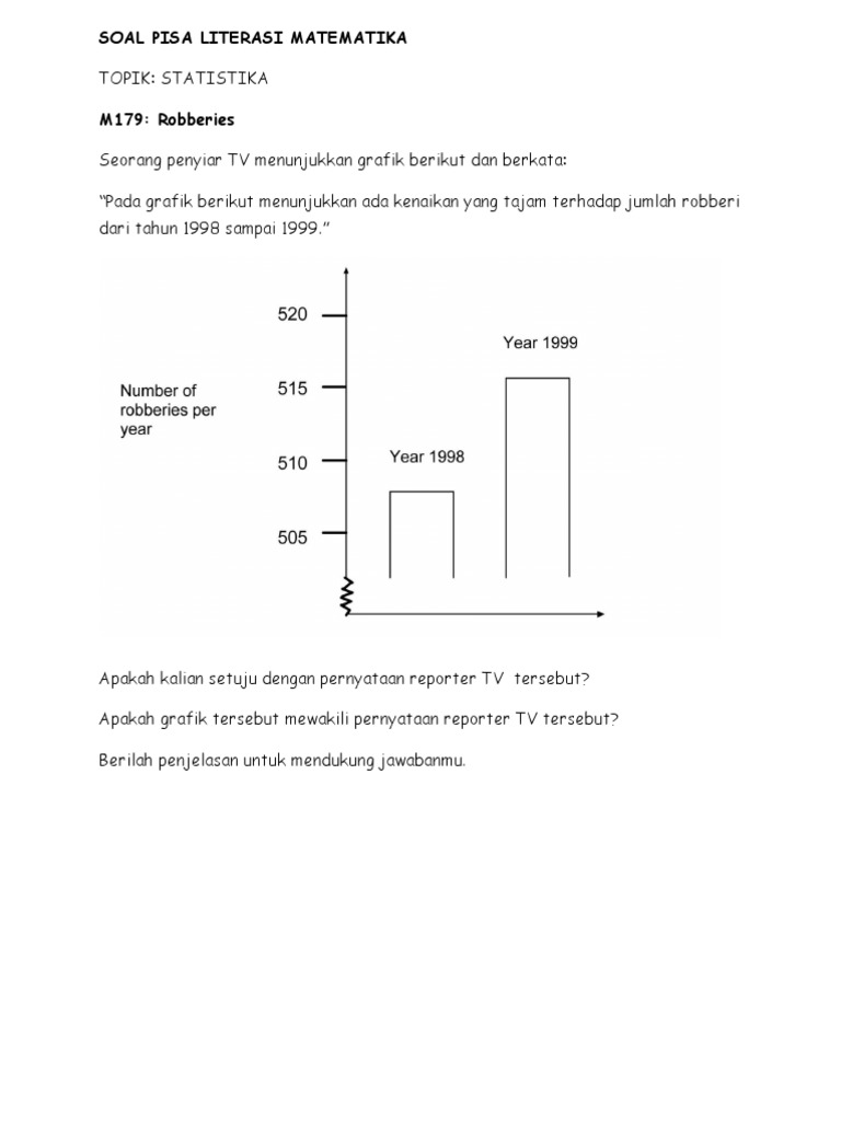 Soal Pisa 3 Literasi Matematika Statistika (WWW - Defantri.com) PDF | PDF