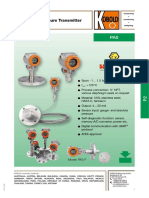 Pressure Transmitter: O O O O O O