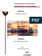 Comercio Internacional.: AÑO La Paz-Bolivia-2020